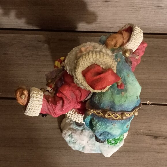 Department 56 In The Spirit Santa Claus Carrying Toy Bag Sculpture 8" Tall - Picture 11 of 13